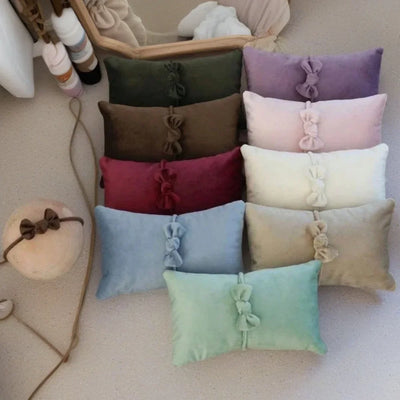 Baby Girl Headband Newborn  Photography Props Pillow Mat Cushion Photography Accessories Bowknot Headwear