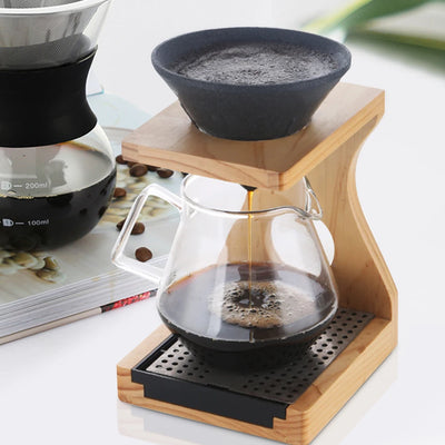 Cone Shape Non Porous Coffee Strainer Alumina Ore Tea Filter Coffee Filter Accessories