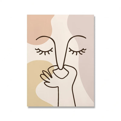 Bad Smell Cute Line Wall Art Pictures Canvas Painting Funny Bathroom Color Posters Prints Toilet Humour Bathroom Home Decor