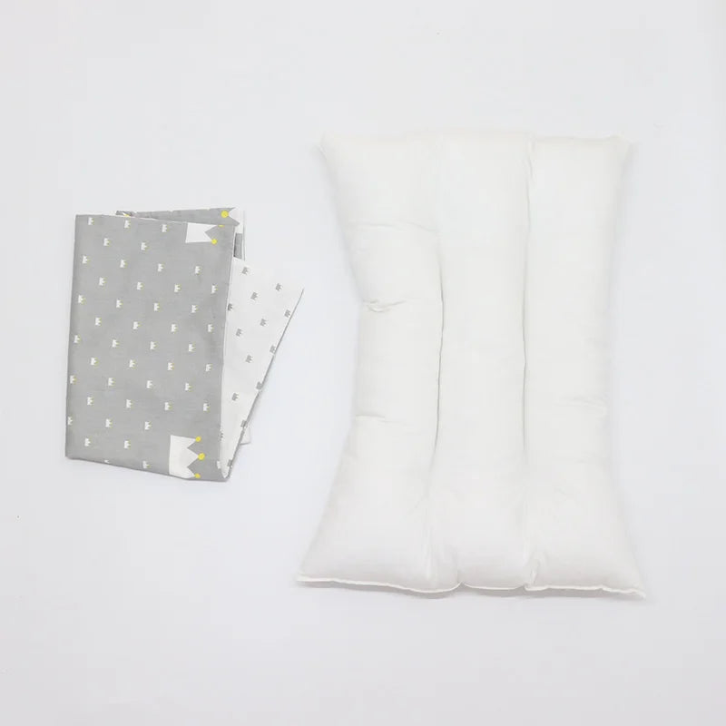 30X50CM BABY PILLOW AND CASE SET, COTTON PILLOWCASE AND PILLOW CORE WITH CARTOON PATTERN FOR KIDS BOYS AND GIRLS