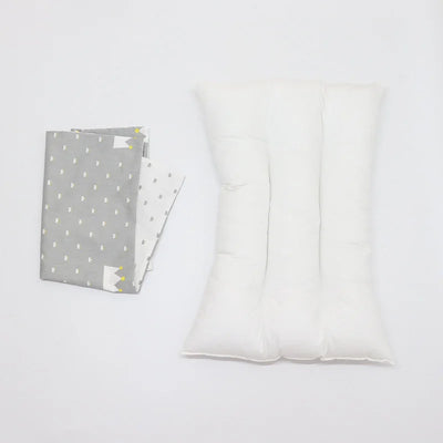 30X50CM BABY PILLOW AND CASE SET, COTTON PILLOWCASE AND PILLOW CORE WITH CARTOON PATTERN FOR KIDS BOYS AND GIRLS