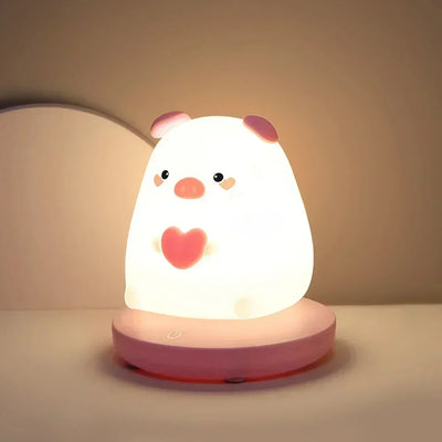 Newest Official Genshin Impact Hu Tao LED Night Light USB Rechargeable Silicone Night Lamp Table Lamp for Bedroom Decor Gifts
