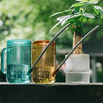Long Spout Watering Can - Stainless Steel With Transparent Scalefor Precise Watering Of FlowersPotted Plants, And Greenery