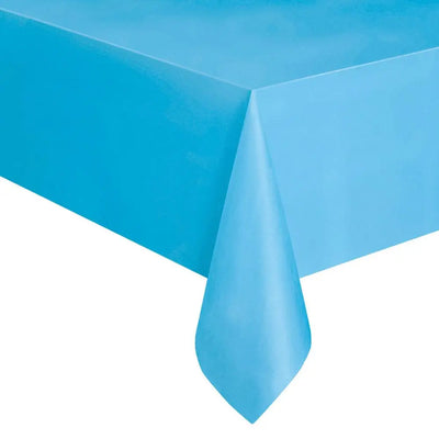 Disposable Plastic Party Wedding Tablecloth Set Catering Meal Tableware Table Cloth Rectangular Solid Color Table Cover Decor