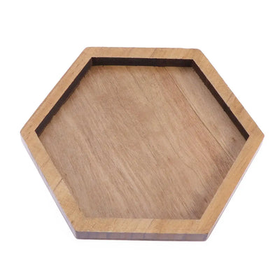 12 pcs Hexagon Tangram Jigsaw Puzzles Wooden Puzzle Games Brain Puzzles For Kids Assembly Disentanglement Puzzle toy