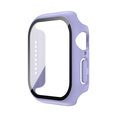Tempered Glass+Case For Apple Watch 38mm 40mm 41mm 42mm 44mm 45mm 46mm Screen Protector Protective Cover iWatch 10 8 7 9 6 SE 5