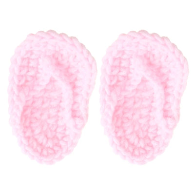 Newborn Photography Prop Accessories 1 Pair Baby Knitted Slippers Mini Handmade Crochet Shoes Boys Girls Fotografia Flip-flops