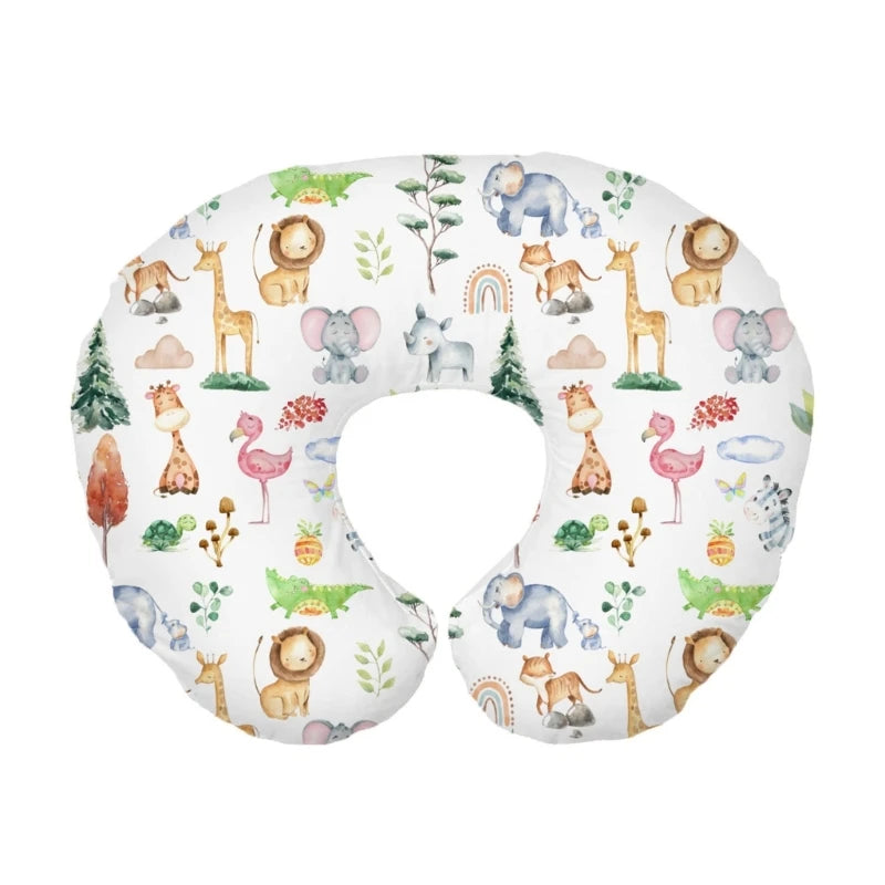 Washable Nursing Pillowcase Removable Nursing Pillow Cover Ushape Print Nursing Pillow Case Breastfeeding Pillow Sleeve