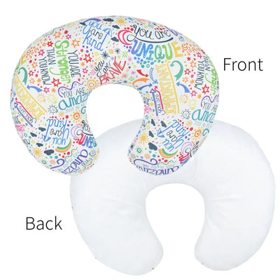 U-Shaped Baby Nursing Pillow Cover Stretchy Replaceable Forest Floral Pillow Cover Skin-friendly Breathable