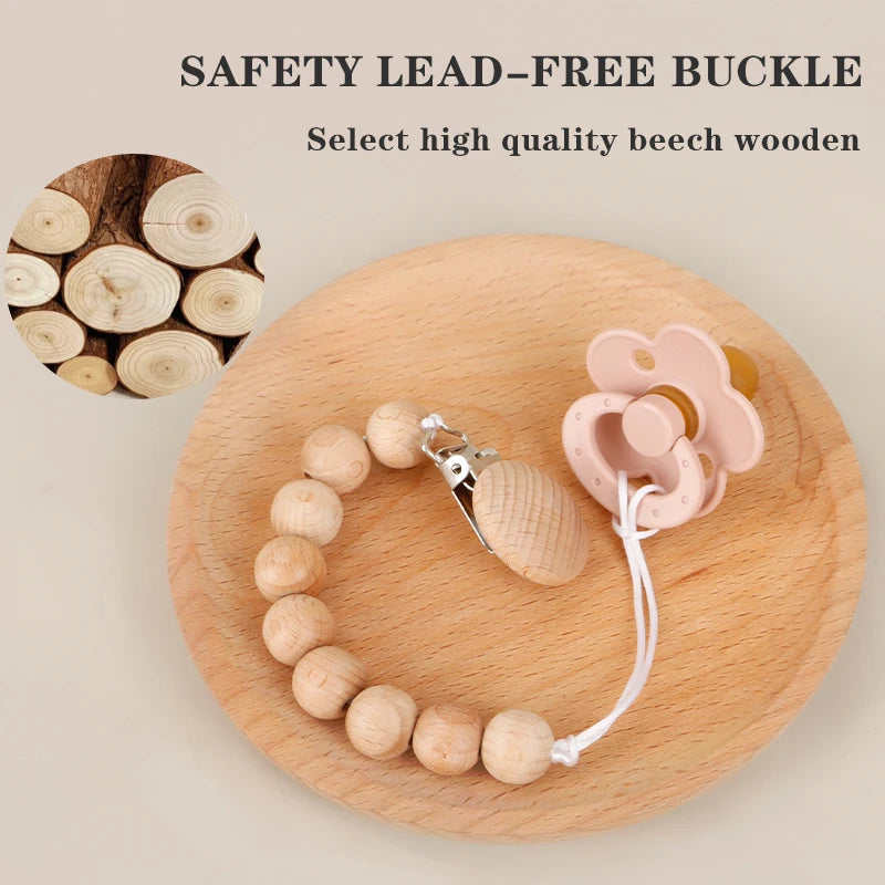 New Design Baby Silicone Pacifier Holder Pacifier Chain Clip Baby Nursing Cavity Toy Silicone Pacifier Baby Accessories