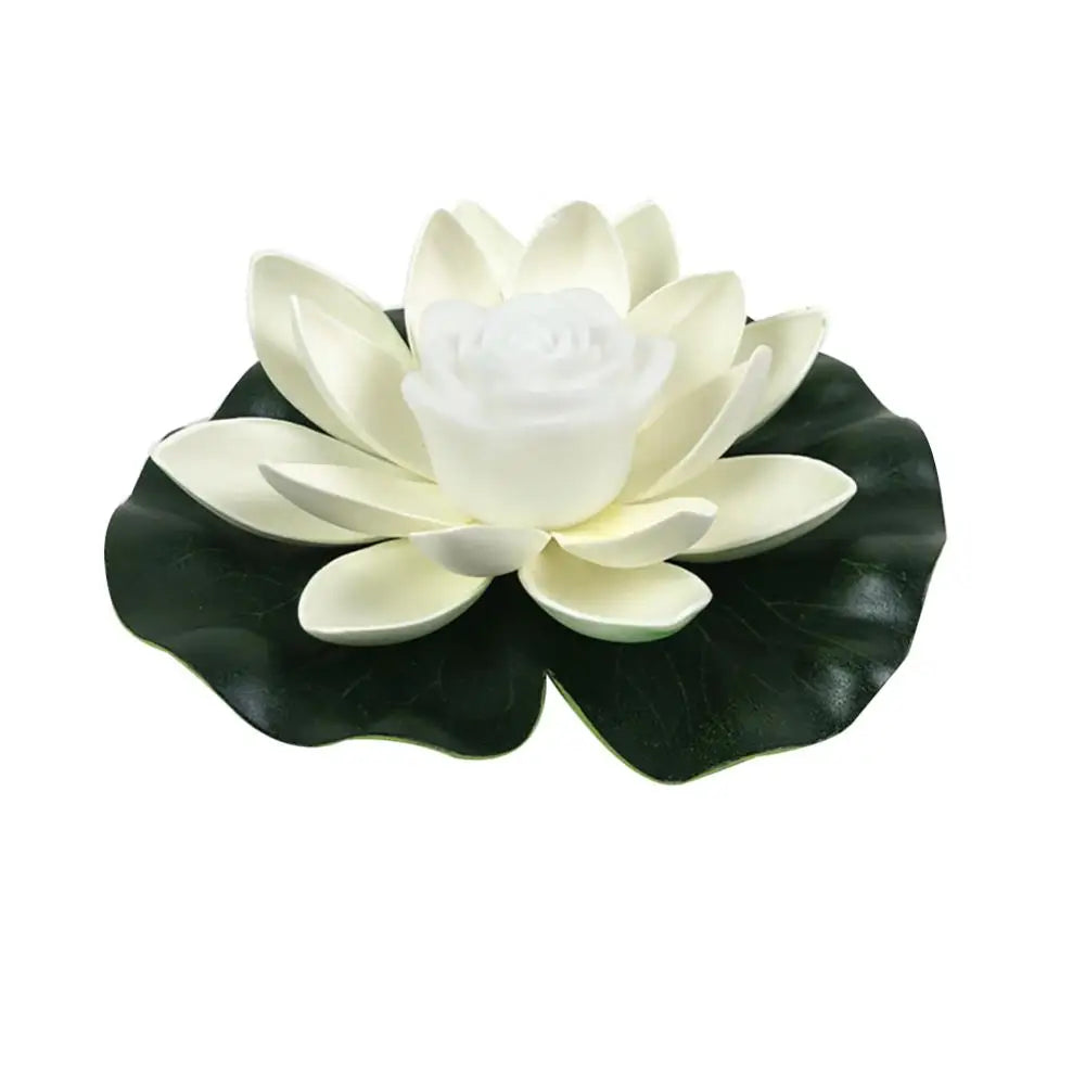 Solar Powered Night Light Energy Saving LED Lamp 18/28cm Artifical Floating Lotus Lotus Garden Pool Pond Fountain Decoration