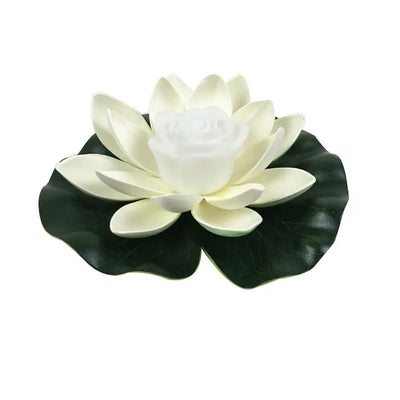 Solar Powered Night Light Energy Saving LED Lamp 18/28cm Artifical Floating Lotus Lotus Garden Pool Pond Fountain Decoration