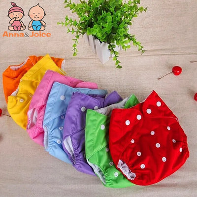 Baby Diaper Reusable Cloth Diaper Cove Washable Adjustalbe Nappies Waterproof  Newborn Kids Cloth Diapers Pocket