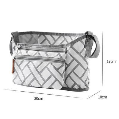 Baby Stroller Storage Bag Mommy Large Capacity Travel Hanging Bag Phone Bottle Holder Pram Diaper Bags Baby Stroller Accessories