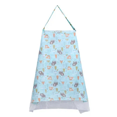 COTTON BREASTFEEDING COVER FOR MOTHERS – ADJUSTABLE NURSING APRON & STROLLER BLANKET FOR BABY FEEDING PRIVACY