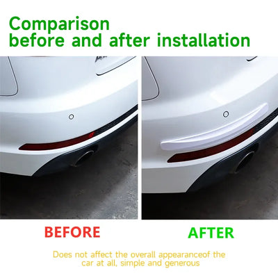 2PCS CAR BUMPER CORNER PROTECTOR STRIPS – ANTI-COLLISION SCRATCH GUARD