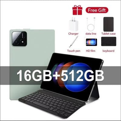 2024 Original Xioami Pad 6S Pro Tablet Android14 Snapdragon888 11Inch HD 16GB+1TB 12000mAh 5G Dual SIM Bluetooth WiFi GPS Tables