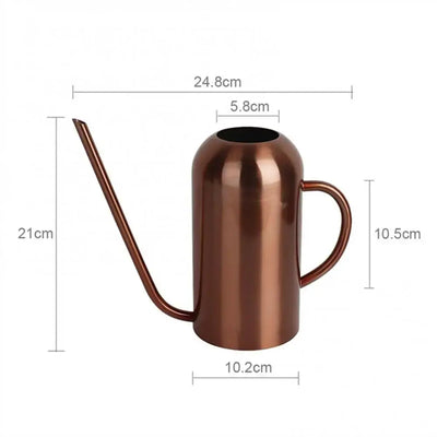 1500ml Long Mouth Watering Can Pot Stainless Steel Pot Sprinkling Tools Bonsai for Succulent Garden Watering Plants