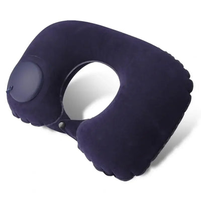 Travel Neck Pillow Comfortable Support Head 360 Degree Traveling Car Airplane Sleeping Head Supportive Press-inflatable Pillow