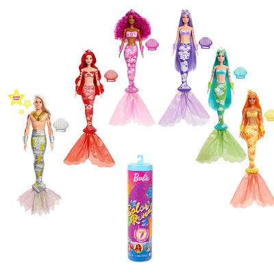 Barbie Model Surprise Change Color Blind Box Soak Toys Mermaid Girl Princess Chelsea Water Soluble Cross-dressing Play House
