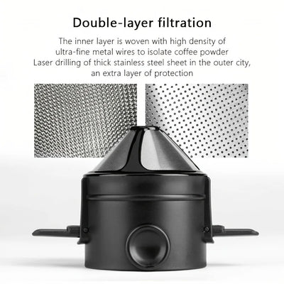 Coffee Maker Portable Pour Over Coffee Maker Set With Stainless Steel Coffee Mug Collapsible Pour Over Coffee Filter For Travel