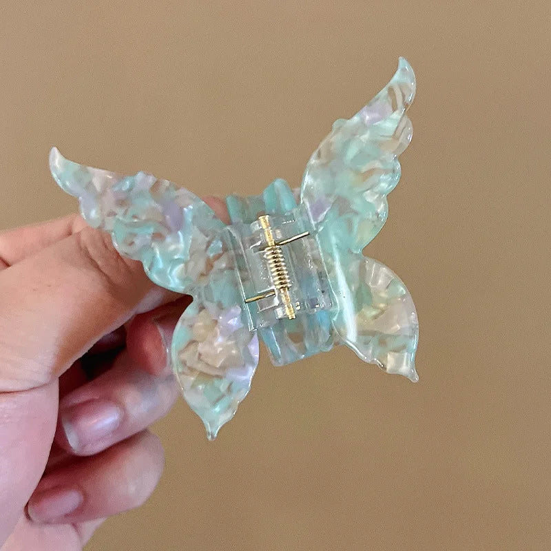 Butterfly Hair Claw New Vintage Acetate Fiber Sweet Colorful Hair Accessories Women Hair Clamps Hair Clip Crab Headband Clips