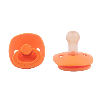 Baby Pacifier Silicone Baby Pacifiers Bibs Pacifier Clip Chain Newborn Boy Girl Candy Color Nipple Dummy Pacifier Soother 0-3Y