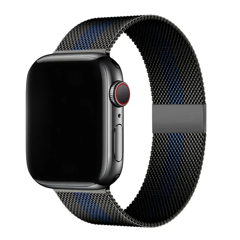 milanese Loop Band for apple watch Strap Ultra 49mm 45mm 44mm 41mm 40mm Metal Wristband bracelet iwatch series 9 8 7 6 5 4 3 SE