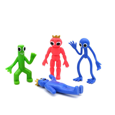 8-16pcs Rainbow Friends Toy Cartoon Game Character Figure Doll Kawaii Blue Monster Action Figure Animal Toys for Kids Gifts