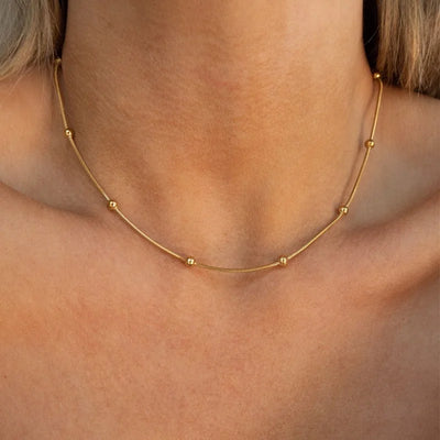Stainless Steelss Shell Flower Pendant Necklace For Women Vintage Gold Color Heart Clavicle Chain Romantic Necklace Jewelry Gift
