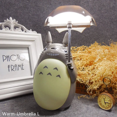 Creative Night Lights LED Cartoon Totoro Shape Lamp USB Rechargeable Reading Table Desk Lamps for Kids Gift Home Decor Novelty