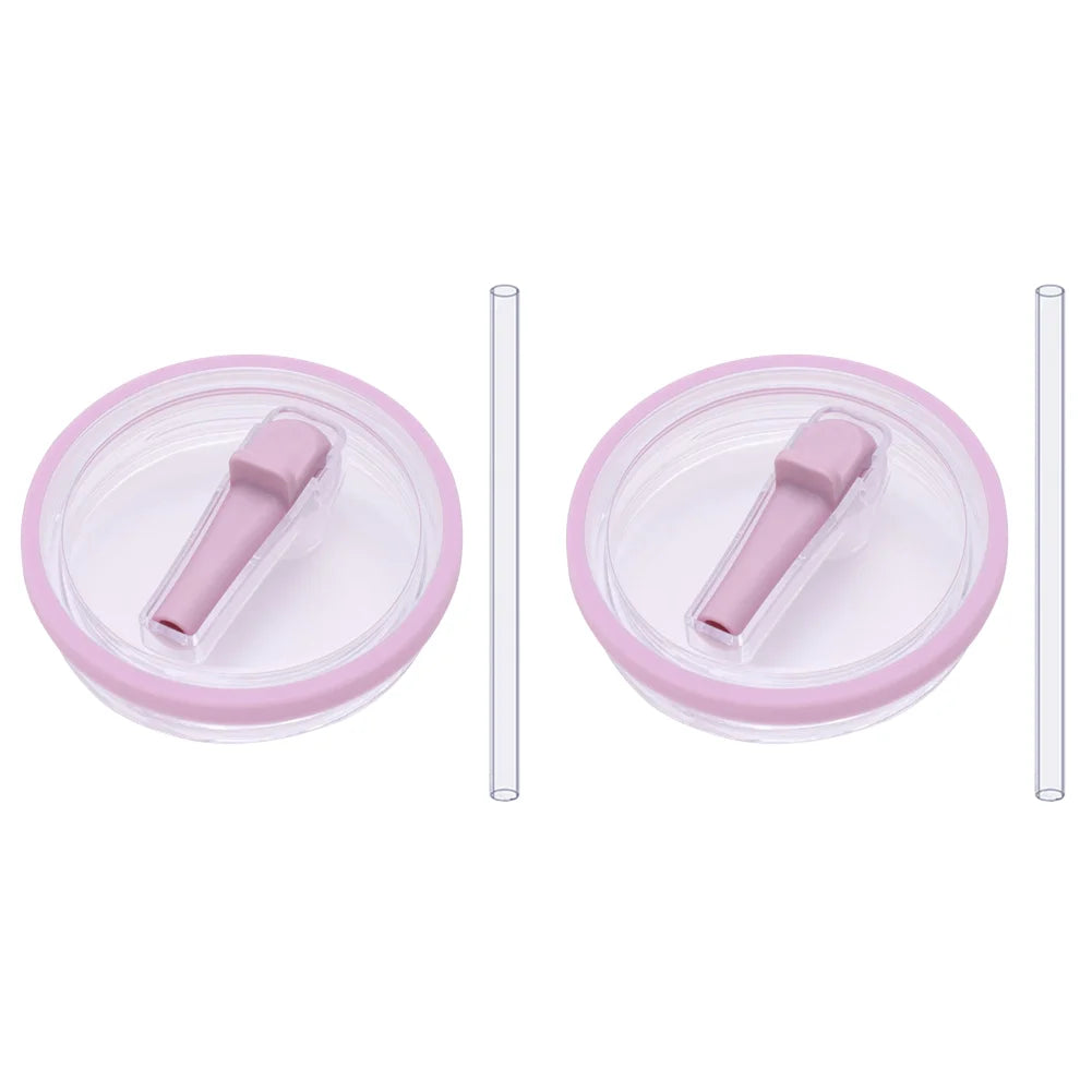 40Oz Tumbler Flip Straw Lid Replacement Spill Proof Reusable Tumbler Cover Splash Resistant Reusable Straw Cap for Stanley 40oz