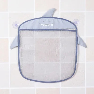 For Children Bath Toys Kid Basket Cartoon Animal Shapes Cloth Sand Toys Storage Net Bag Baby Bathroom Mesh Bag Sucker Organizer