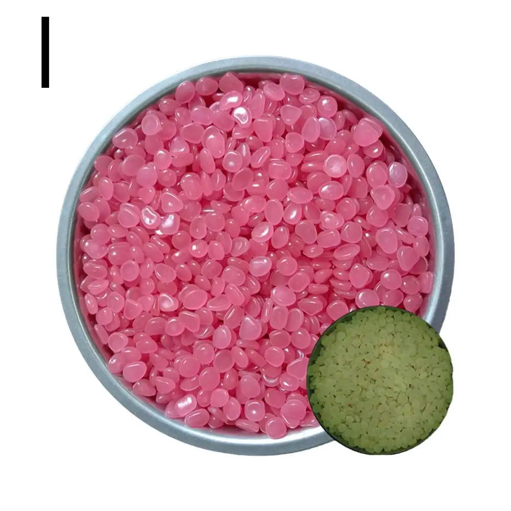 50Pcs Small Glow In The Dark Garden Pebbles For Garden Terrace Lawn Garden Fish Tank Aquarium Decoration Luminous Rocks Stones