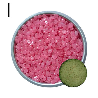 50Pcs Small Glow In The Dark Garden Pebbles For Garden Terrace Lawn Garden Fish Tank Aquarium Decoration Luminous Rocks Stones