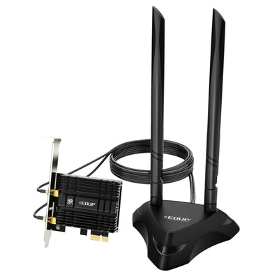 EDUP   BE200 8774Mbps High Speed 2.4GHz/5GHz/6GHz WiFi 7 Network Card Bluetooth 5.4 PCI-E Wireless Adapter Stable Transmission