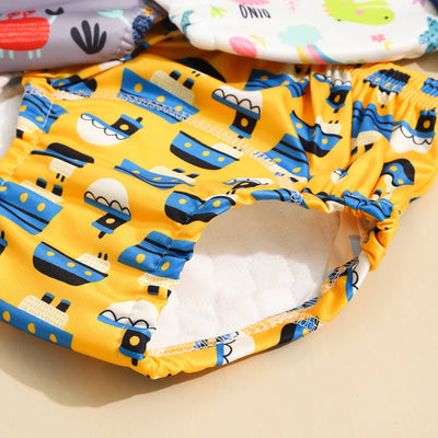 BABY COTTON TRAINING PANTS – WATERPROOF REUSABLE CLOTH DIAPERS FOR TODDLERS BABY UNDERWEAR NAPPIES