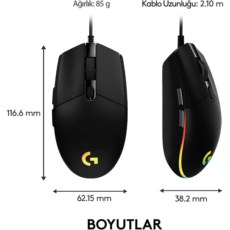 Logitech G102 LIGHTSPEED Gaming Mouse 8000 DPI Wired Mouse Laptop Accessories No Driver Version Cannot link to G HUB