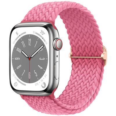 Braided Solo Loop For Apple watch band 45mm 44mm 40mm 49mm 38 41mm Elastic correa bracelet series 8 9 5 4 3 SE 6 7 Ultra 2 strap