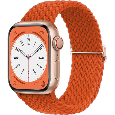 Braided Solo Loop For Apple watch band 45mm 44mm 40mm 49mm 38 41mm Elastic correa bracelet series 8 9 5 4 3 SE 6 7 Ultra 2 strap