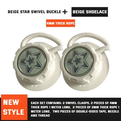 New Automatic Shoelaces Without ties Swivel Buckle Elastic Laces Sneakers Adult Kids unisex 4mm Round Shoelace Shoe Accessories