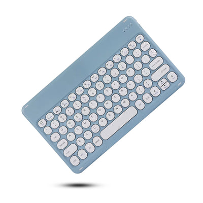 10-INCH SPANISH/ENGLISH BLUETOOTH KEYBOARD – WIRELESS RECHARGEABLE UNIVERSAL KEYBOARD FOR IPAD AIR/PRO, PHONE, TABLET, LAPTOP