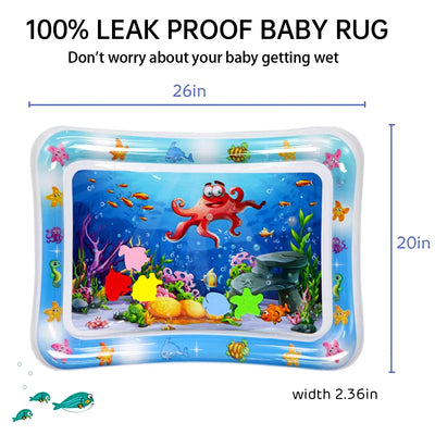 INFLATABLE TUMMY TIME BABY PLAY MAT WATER CUSHION EARLY EDUCATION INTERACTIVE BABY TOYS FOR TODDLERS SENSORY DEVELOPMENT