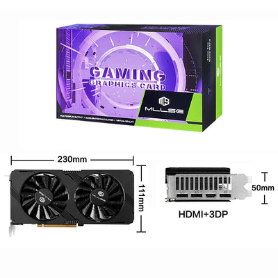 New! AMD RX 5700 XT 8GB Graphics Card GDDR6 256Bit PCI-E 4.0×16 6+8Pin Radeon GPU Rx 5700XT Gaming Video Card Placa De Video