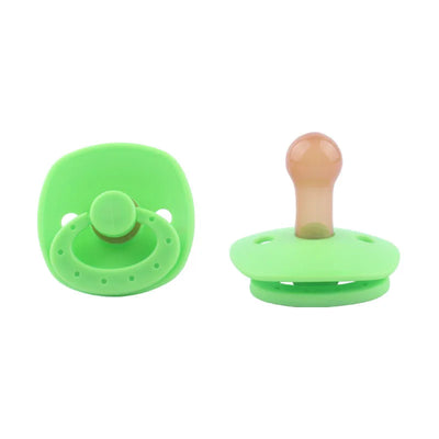 Baby Pacifier Silicone Baby Pacifiers Bibs Pacifier Clip Chain Newborn Boy Girl Candy Color Nipple Dummy Pacifier Soother 0-3Y