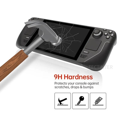PREMIUM TEMPERED GLASS SCREEN PROTECTOR FOR VALVE STEAM DECK – 9H ANTI-SCRATCH GUARD FILM