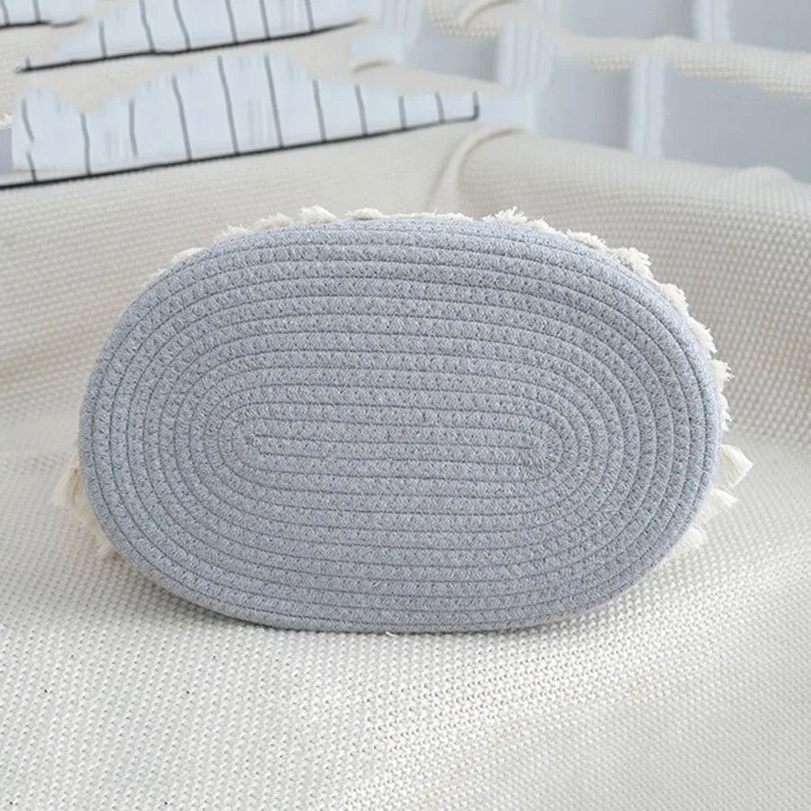 Fashion Multifunctional Cotton Rope Diaper Caddy Bag Baby Feeding Bottle Toy Diaper Organizer Storage Basket Bags in Home Car