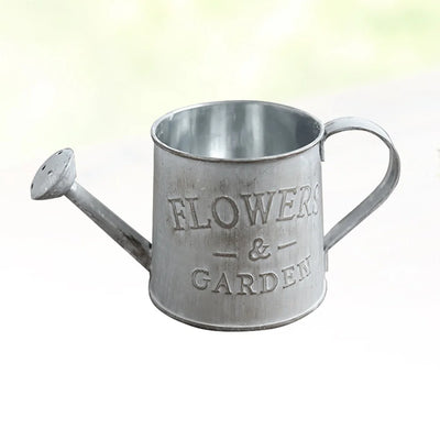 Voar Portable Pot Home Ornament Flowerpot Wedding Decore Iron Metal Jug Rustic Style Decoración