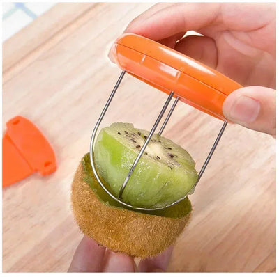 STAINLESS STEEL DETACHABLE KIWI & FRUIT PEELER – KITCHEN GADGETS & SALAD PREP TOOL