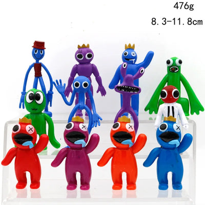 8-16pcs Rainbow Friends Toy Cartoon Game Character Figure Doll Kawaii Blue Monster Action Figure Animal Toys for Kids Gifts